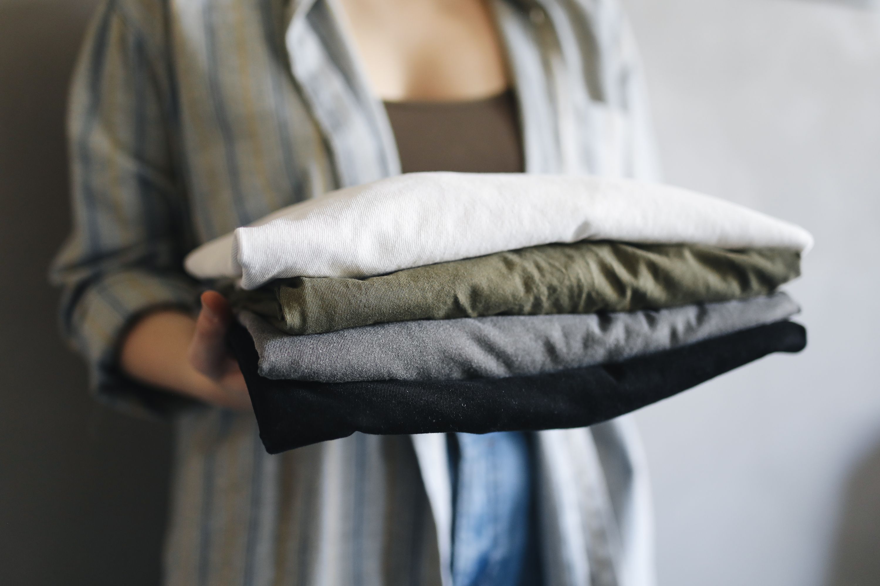 Gevouwen schone kleding